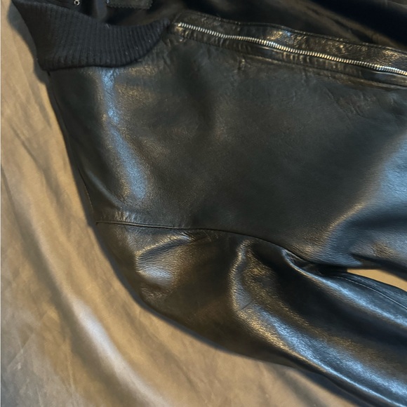 DOLCE & GABBANA LEATHER COAT SIZE 48 - Picture 3 of 5